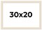 30x20 Wide Barnwood Picture Frame with UV-Resistant Acrylic & Acid Free Backing, Available in 6 Paint Finishes - Grey, Brown, White, and Black